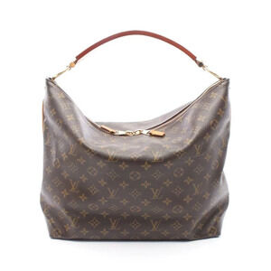 Louis Vuitton Sully Shoulder Bag Canvas Leather Monogram Brown